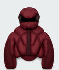 Deep Burgundy Red Puffer Jacket