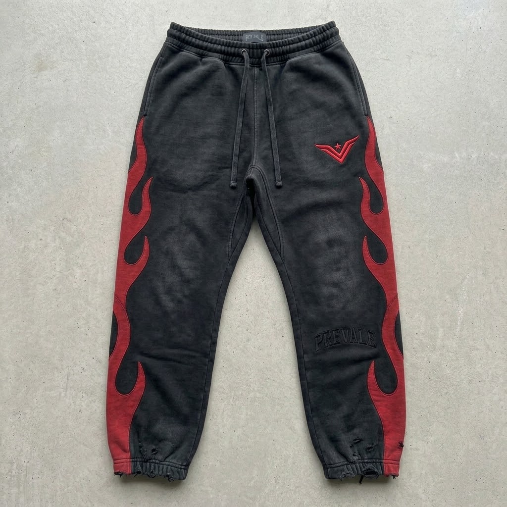 Red Flame Sweatpants