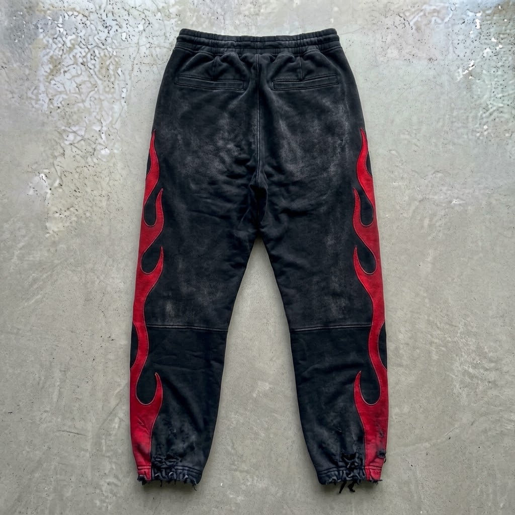 Red Flame Sweatpants
